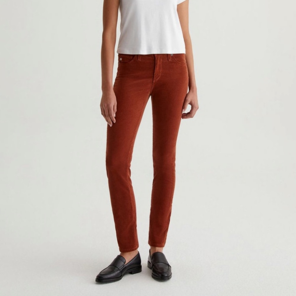 AG Prima Corduroy Cigarette Leg  - Spiced Maple